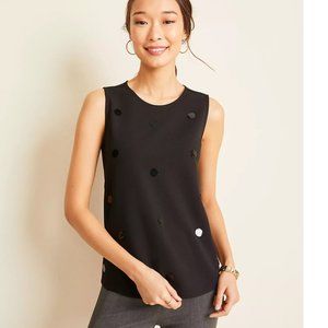 NEW- ANN TAYLOR - Sequin Dot Shell